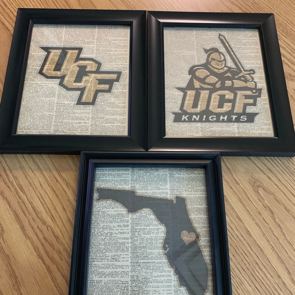 UCF Knights vintage dictionary prints